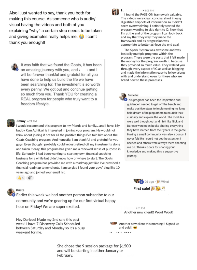 Creator Kickstarter Sales Page Testimonial Collage